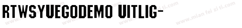 rtwsyuegodemo uitlig字体转换